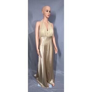 David's Bridal Prom Dress‎ Gold Size 16